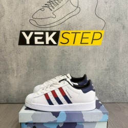 Adidas Süperstar Çift Logo kırmızı Mavi